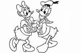 Duck Daisy Donald Coloring Drawing Pages Mickey Colour Roadster Racers Wallpaper Cliparts Template Sketch Clipart Dancing Popular sketch template