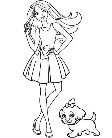 barbie dogs coloring pages barbie coloring pages puppy coloring
