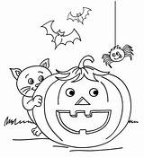 Kids Halloween Color Pages Coloring October Print sketch template