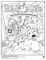 Alone Coloring Pages Storybook Classic Christmas Movie Sheets Kids Illustrated Book Printable Story Color Books Kid Homealone Star Print Grades sketch template