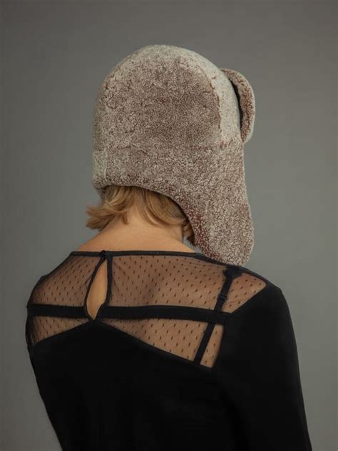 Sheepskin Russian Ushanka Hat Handmade By Nordfur