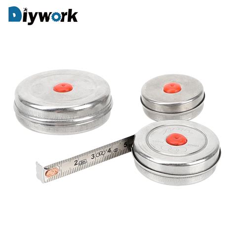diywork mini retractable tape woodworking tape measure  home factory office stainless steel