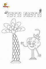 Tutti Frutti Coloring Pages sketch template