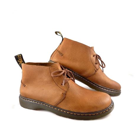 mens dr martens ember desert boots  tan leather rubyshoesday