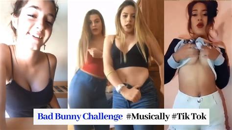 Bad Bunny Challenge Musically Tik Tok Bad Bunny Youtube
