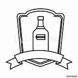Vodka Bottle Clipartmag Drawing Line sketch template