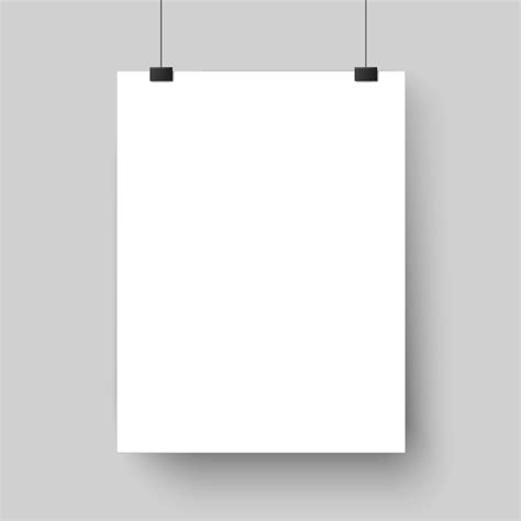 blank white poster template affiche paper sheet hanging  wall vec  tartila thehungryjpeg