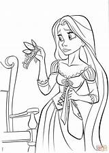 Coloring Rapunzel Pages Princess Crown Printable Supercoloring Disney Tangled Printables Coloriage Drawing sketch template