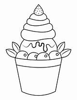Coloring Yogurt Frozen Pages Food Printable Museprintables sketch template