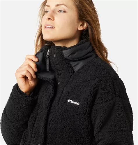 Women S Columbia Lodge™ Baffled Sherpa Fleece Jacket Columbia Sportswear