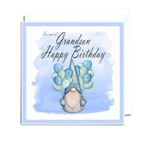 grandson birthday card birthday card  grandson special etsy