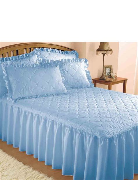 Luxury Plain Quilted Bedspread Chums
