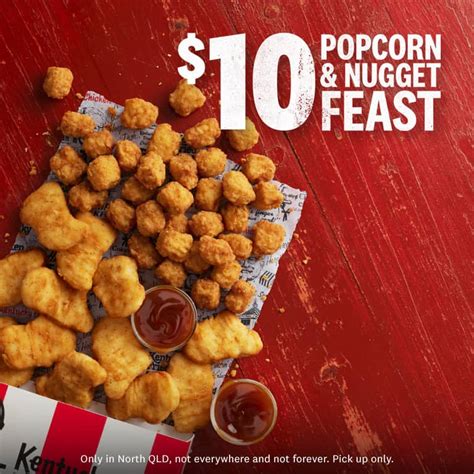 Deal Kfc 10 Popcorn And Nugget Feast Selected Stores Frugal Feeds