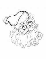 Santa Glasses Claus Head Coloring Kids Christmas Pages Getdrawings Getcolorings sketch template