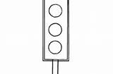 Traffic Light Coloring Pages Colour Clipart sketch template