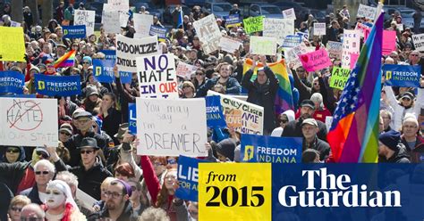 indiana activists protest law amid concern over anti gay
