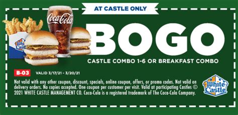 white castle coupons promo codes october