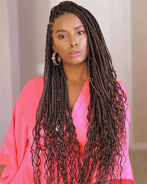 how to curl box braids 25 styling ideas for 2024