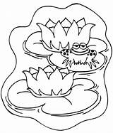 Coloring Frog Pond Lily Pad Pages Smile Prince Sitting While Color Clipart Getcolorings Printable Drawing Clip Popular Library Getdrawings sketch template