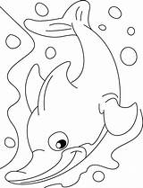 Dolphin Coloring Diving Deep Kidsplaycolor sketch template