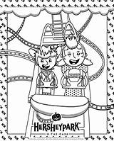 Coloring Hershey Hersheypark Hersheypa sketch template