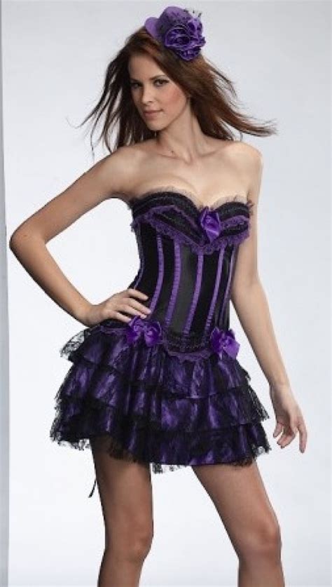 purple burlesque dance fancy dress corset outfits corsets costumes au