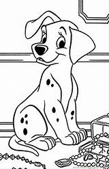 Coloring Dog Pages Cartoon Library Clipart Dalmatien Dessin Chien sketch template