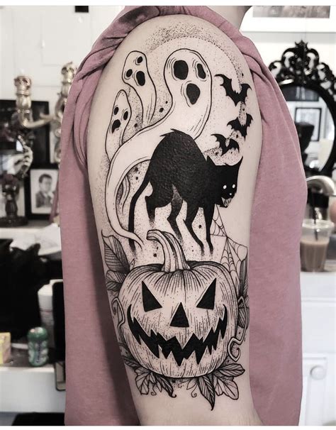 Pin By Lauren Jones On Tattoos Pumpkin Tattoo Halloween Tattoos