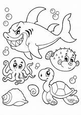 Oktopus Tintenfisch Ausmalbild Kostenlos Underwater Octopus sketch template