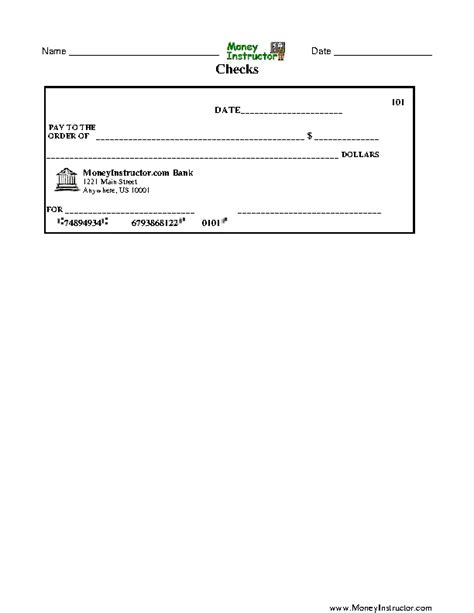 printable blank check template   pdfsimpli