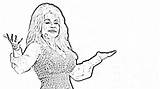 Parton Existed sketch template