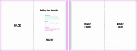 foldable card template word sampletemplatess sampletemplatess
