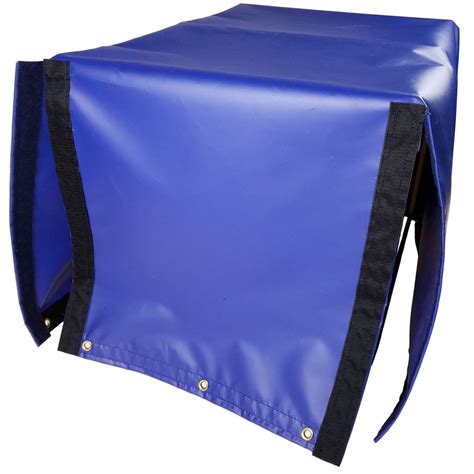 custom  sided box shaped tarp cover  tail flap oz vinyl coated polyester lookout