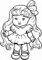 Doll Coloring Pages Color Getcolorings Printable Toys Beautiful sketch template