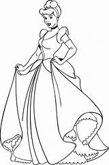 Coloring Pages Disney Cinderella Princess Stencils Sheets Colouring Pdf Printable Drawings Kids Princesses Getdrawings Cinderealla Pencil sketch template