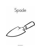 Spade Coloring Template Change sketch template
