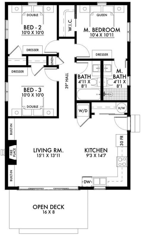 traditional house plan  bedrooms  bath  sq ft plan