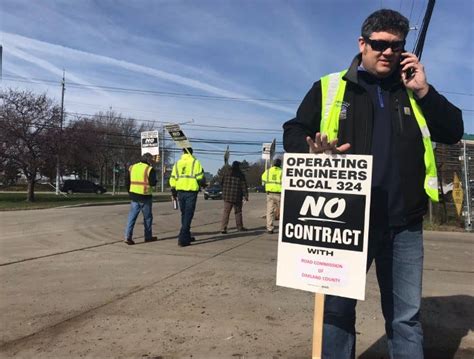 rcoc workers picket  address concerns wages benefits