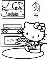 Coloring Kitty Hello Pages Baking Birthday Cupcake Printable Print Colouring Da Kids Getcolorings Color Photobucket S921 Book Party Salvato sketch template