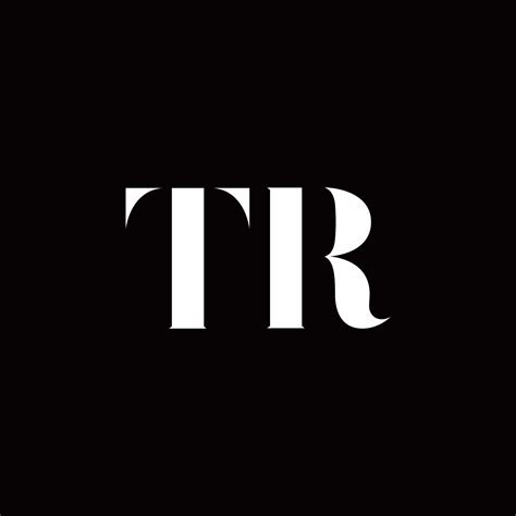 tr logo letter initial logo designs template  vector art  vecteezy