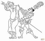 Coloring Knight Pages Knights Poor Man Printable Drawing Fantasy sketch template