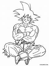 Coloring Goku Pages Dragon Ball Saiyan Super Popular sketch template