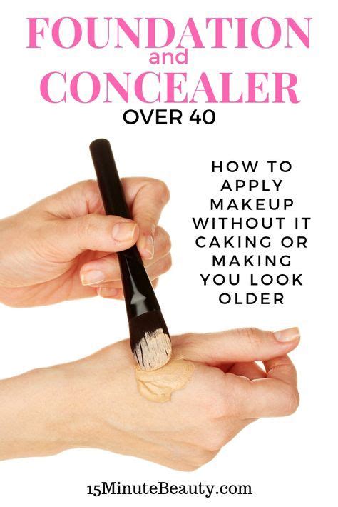 concealer and foundation over 40 how to avoid caking 15