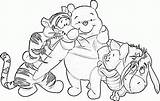 Pooh Winnie Coloring Pages Bear Colouring Characters Drawing Color Classic Winter Library Clipart Comments Mental Disorders Popular Coloringhome sketch template