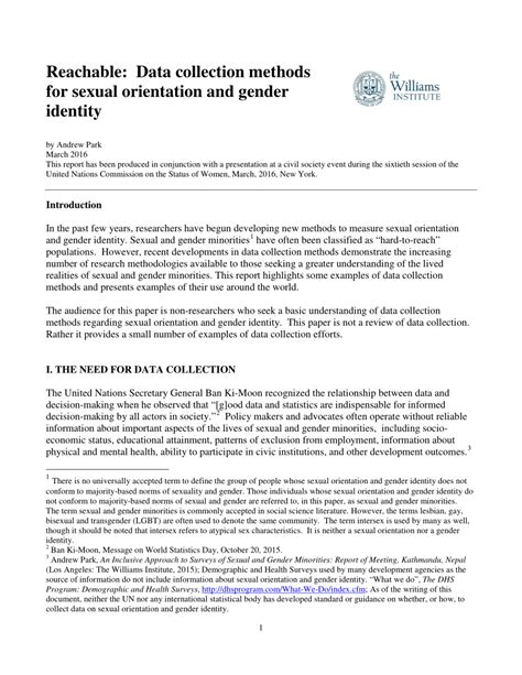 pdf reachable data collection methods for sexual orientation and