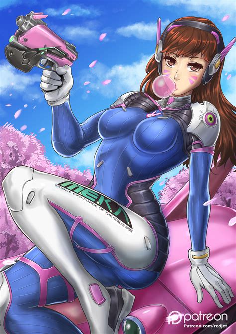 D Va Overwatch Fanart By Redjet Hentai Foundry