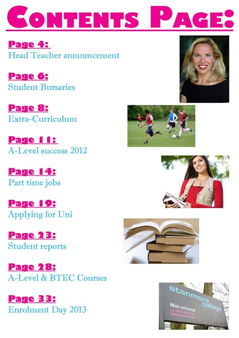student magazine contents page jasmine howell  media coursework