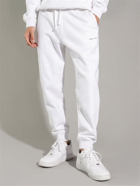 classic track pants  white glue store