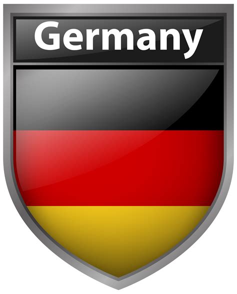 flag  germany  badge  vector art  vecteezy