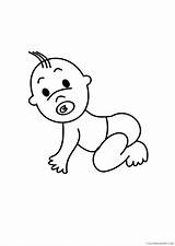 Baby Coloring Pages Coloring4free Print Toddler Kitty Hello Child 25kb sketch template